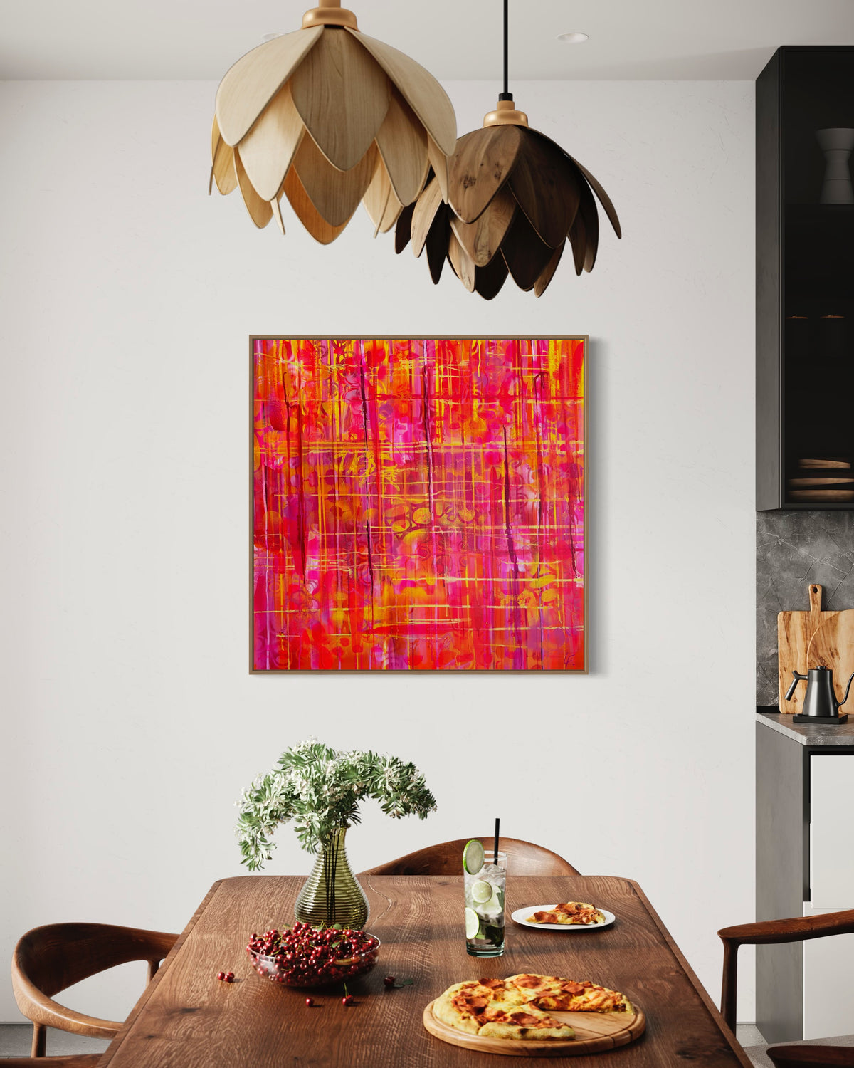 Crimson Tartan - Framed