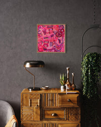 It’s a Pink and Gold Gala Affair - Framed (Sold)