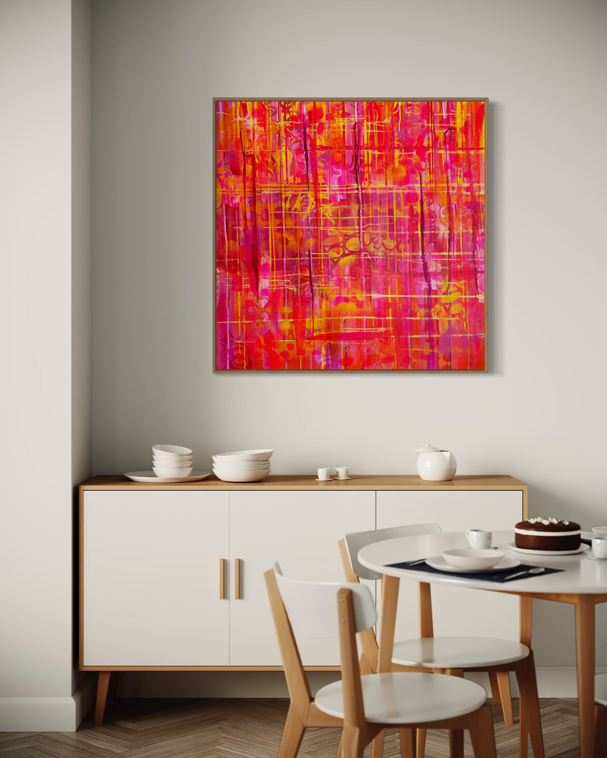 Crimson Tartan - Framed
