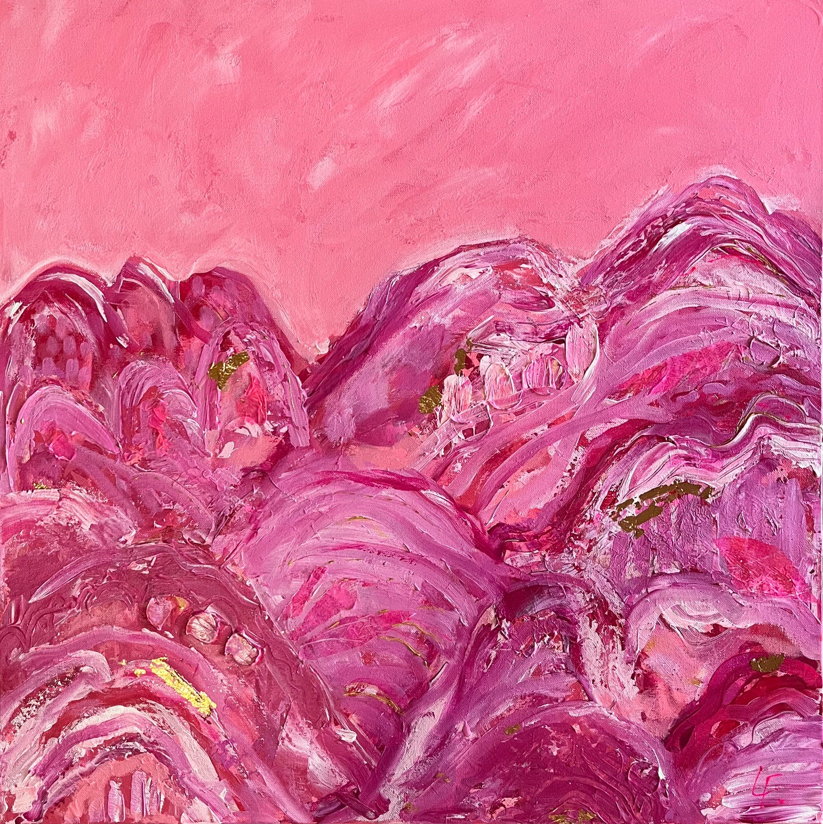 Magenta Rush - Framed